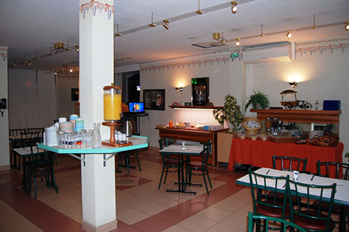 La table du restaurant à Millau
